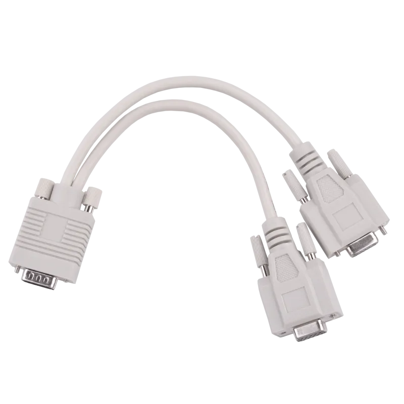 Adapter VGA (15pin męski) -2x (15pin żeński)