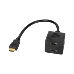 Adapter wtyk HDMI - 2x gniazdo HDMI 20 cm