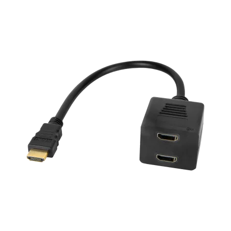 Adapter wtyk HDMI - 2x gniazdo HDMI 20 cm
