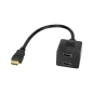 Adapter wtyk HDMI - 2x gniazdo HDMI 20 cm