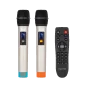 Aktywna kolumna głośnikowa (z 2 mikrofonami bezprzewodowymi UHF, SD, Bluetooth, FM, USB) 40 Watt