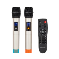 Aktywna kolumna głośnikowa (z 2 mikrofonami bezprzewodowymi UHF, SD, Bluetooth, FM, USB) 60 Watt
