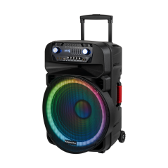 Aktywna kolumna głośnikowa (z 2 mikrofonami bezprzewodowymi UHF, SD, Bluetooth, FM, USB, LED) 60 Watt