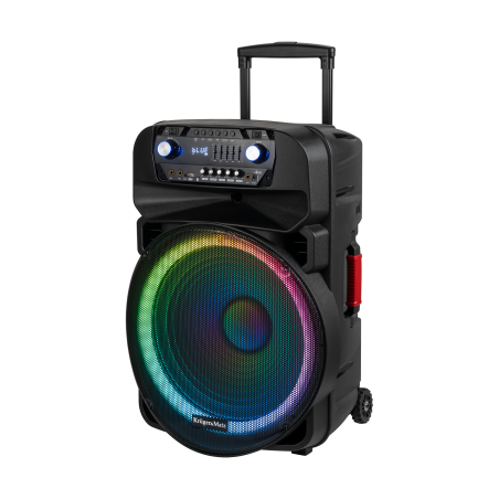 Aktywna kolumna głośnikowa (z 2 mikrofonami bezprzewodowymi UHF, SD, Bluetooth, FM, USB, LED) 60 Watt