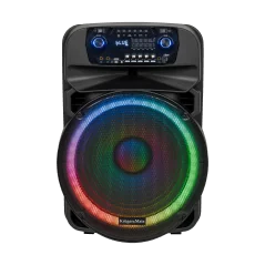 Aktywna kolumna głośnikowa (z 2 mikrofonami bezprzewodowymi UHF, SD, Bluetooth, FM, USB, LED) 60 Watt