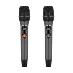 Aktywna kolumna głośnikowa (z 2 mikrofonami bezprzewodowymi UHF, SD, Bluetooth, FM, USB, LED) 60 Watt