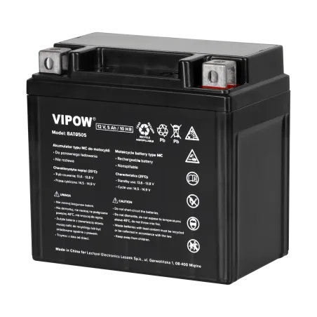 Akumulator VIPOW typ MC do motocykli 12V 5Ah
