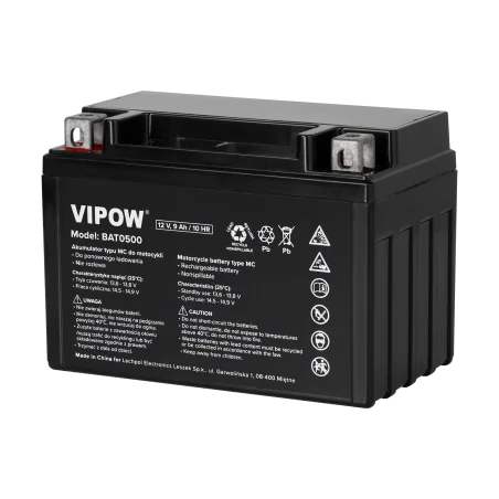 Akumulator VIPOW typ MC do motocykli 12V 9Ah