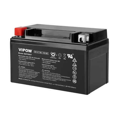 Akumulator VIPOW typu MC do motocykli 12V 7Ah