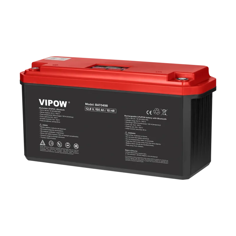 Akumulator żelowy LiFePO4 bluetooth 150Ah BMS