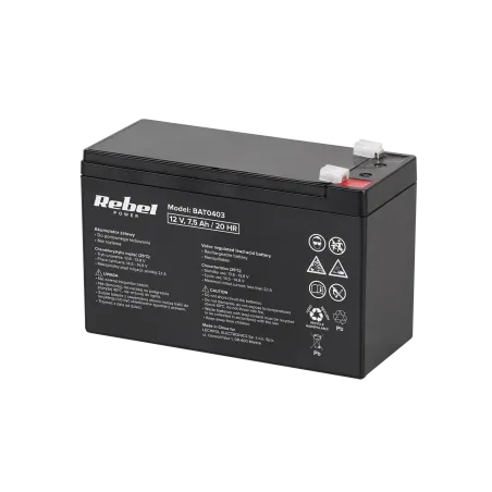 Akumulator żelowy Rebel 12V 7,5Ah