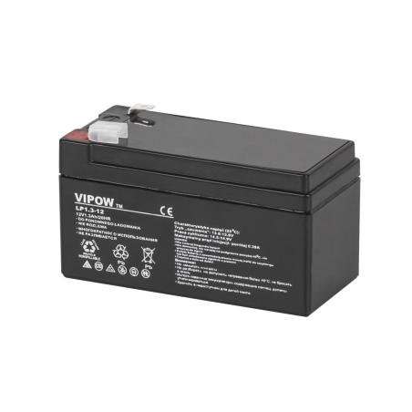 Akumulator żelowy VIPOW 12V 1.3Ah