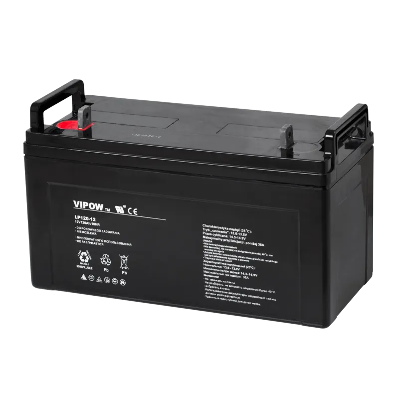 Akumulator żelowy VIPOW 12V 120Ah Akumulator żelowy VIPOW 12V 120Ah