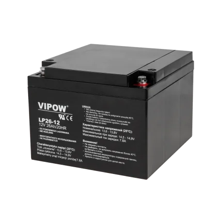 Akumulator żelowy VIPOW 12V 26Ah