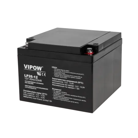Akumulator żelowy VIPOW 12V 26Ah