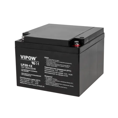 Akumulator żelowy VIPOW 12V 28Ah