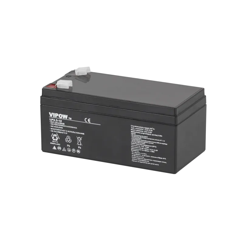 Akumulator żelowy VIPOW 12V 3.3Ah Akumulator żelowy VIPOW 12V 3.3Ah