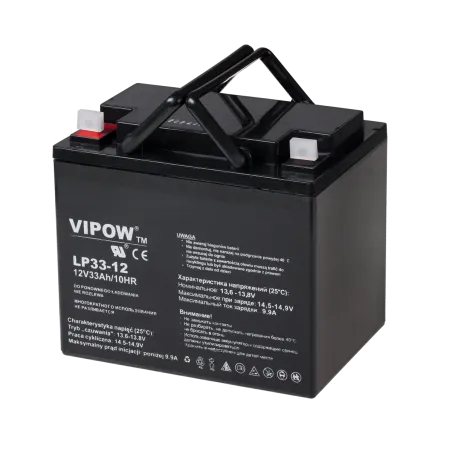 Akumulator żelowy VIPOW 12V 33Ah