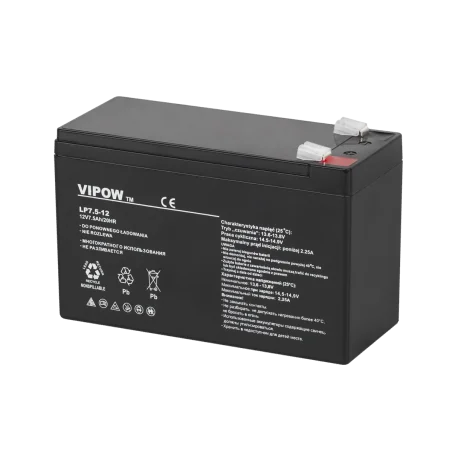 Akumulator żelowy VIPOW 12V 7.5Ah