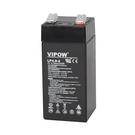 Akumulator żelowy VIPOW 4V 4,9Ah
