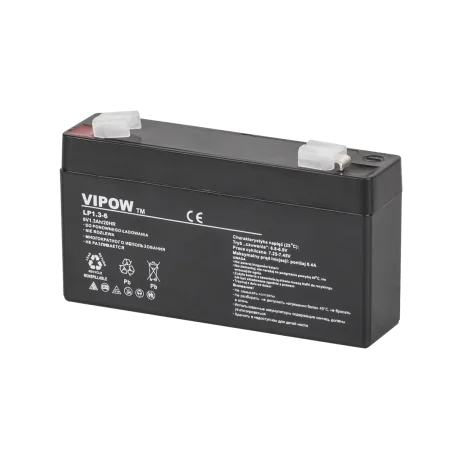 Akumulator żelowy VIPOW 6V 1.3Ah