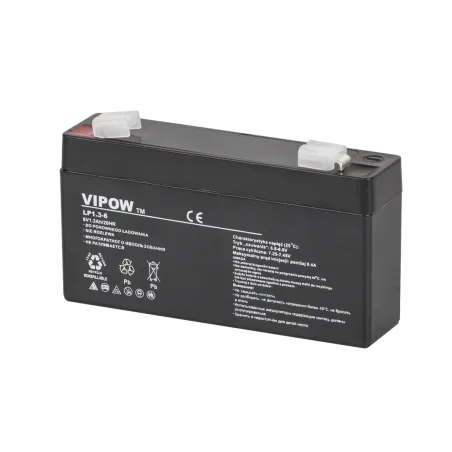 Akumulator żelowy VIPOW 6V 1.3Ah