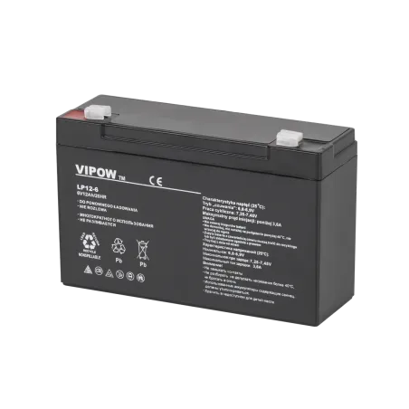 Akumulator żelowy VIPOW 6V 12Ah