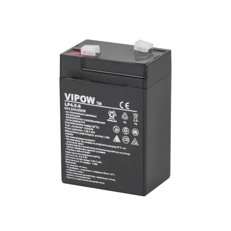 Akumulator żelowy VIPOW 6V 4.5Ah