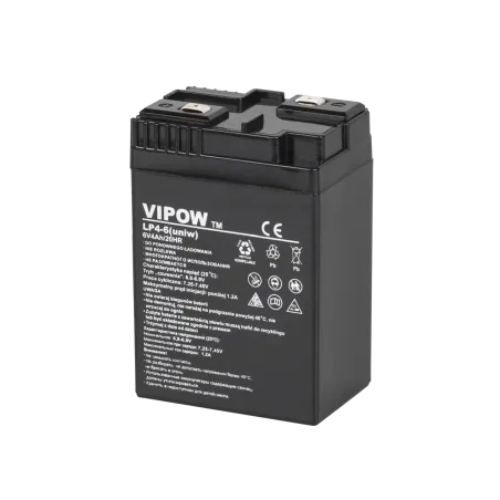 Akumulator żelowy VIPOW 6V 4Ah (uniw.)