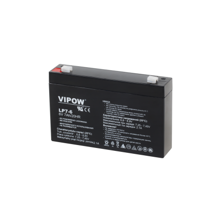 Akumulator żelowy VIPOW 6V 7Ah