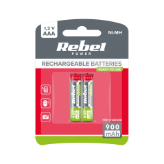 Akumulatorki REBEL HR03 900 mAh Ni-MH 2szt/bl