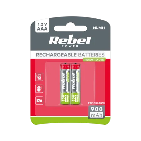 Akumulatorki REBEL HR03 900 mAh Ni-MH 2szt/bl
