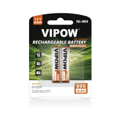 Akumulatorki VIPOW HR3 800 mAh Ni-MH 2szt/bl RTU