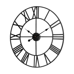 Aluminiowy duży zegar ścienny 60 cm