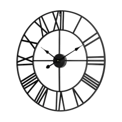 Aluminiowy duży zegar ścienny 60 cm