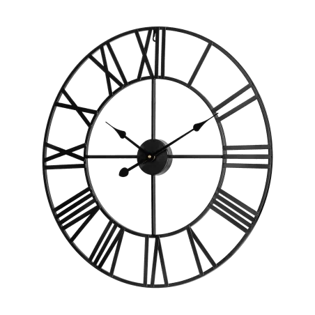 Aluminiowy duży zegar ścienny 60 cm