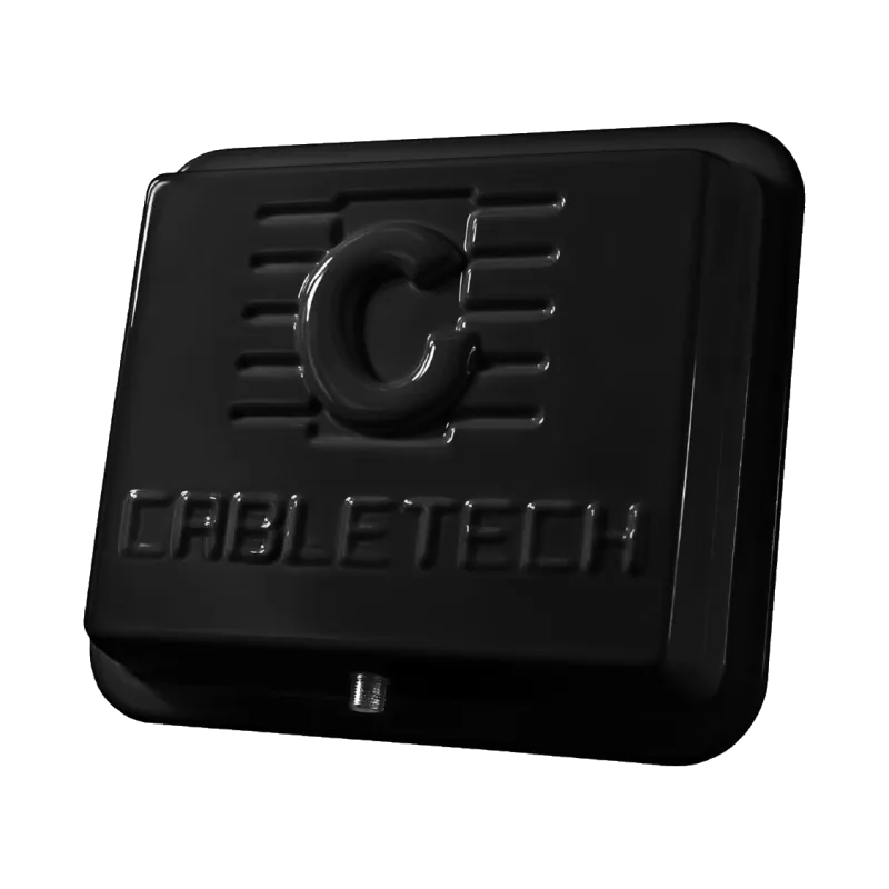 Antena DVB-T panel zew. 45dB czarna