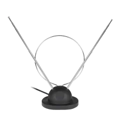Antena pokojowa TV z kablem koncentrycznym z podstawką