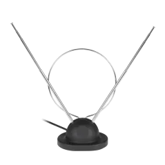 Antena pokojowa TV z kablem koncentrycznym z podstawką