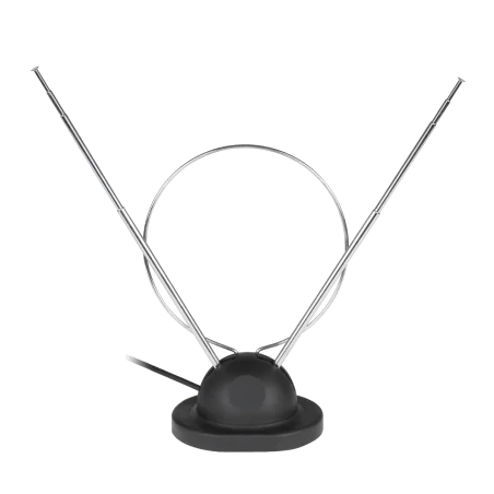 Antena pokojowa TV z kablem koncentrycznym z podstawką