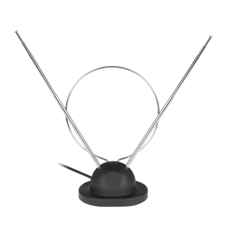 Antena pokojowa TV z kablem koncentrycznym z podstawką