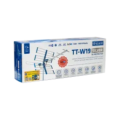 Antena TV DVB-T/T2 VHF/UHF TT W19 Silver COMBO 5G Protected Telkom Telmor