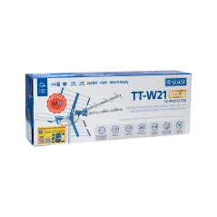 Antena TV DVB-T/T2 VHF/UHF TT W21 Gold COMBO 5G Protected Telkom Telmor