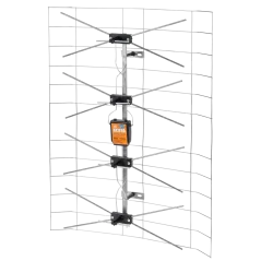 Antena TV siatkowa biała-pusta