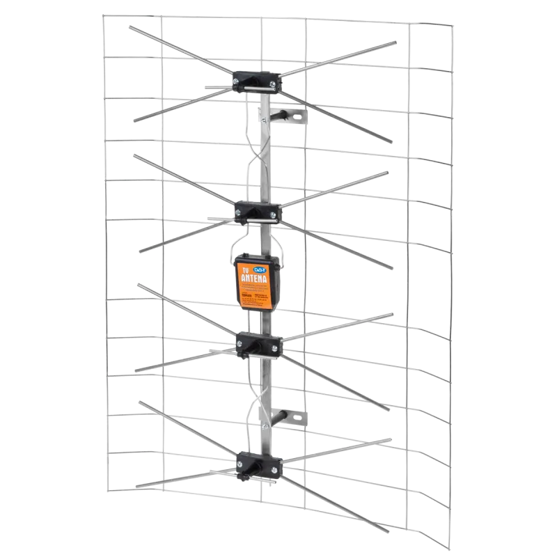 Antena TV siatkowa biała-pusta