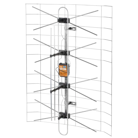Antena TV siatkowa kompletna(zasilacz+wzmacniacz)+DIPOL 3DX