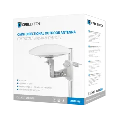 Antena zewnętrzna dookólna do cyfrowej telewizji naziemnej DVB-T2 Cabletech model ANT0559