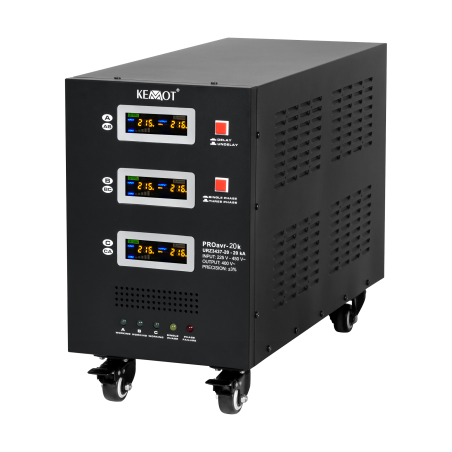 Automatyczny trójfazowy stabilizator napięcia KEMOT PROavr-20k