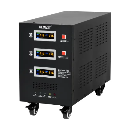 Automatyczny trójfazowy stabilizator napięcia KEMOT PROavr-25k