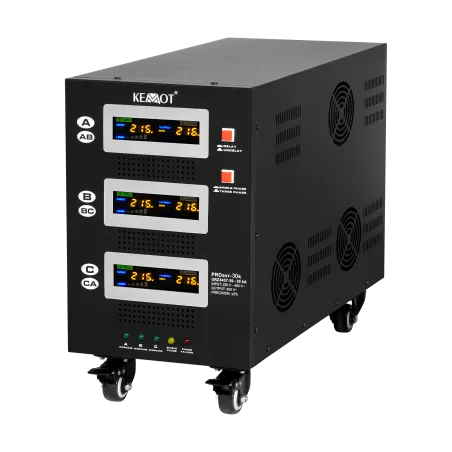 Automatyczny trójfazowy stabilizator napięcia KEMOT PROavr-30k